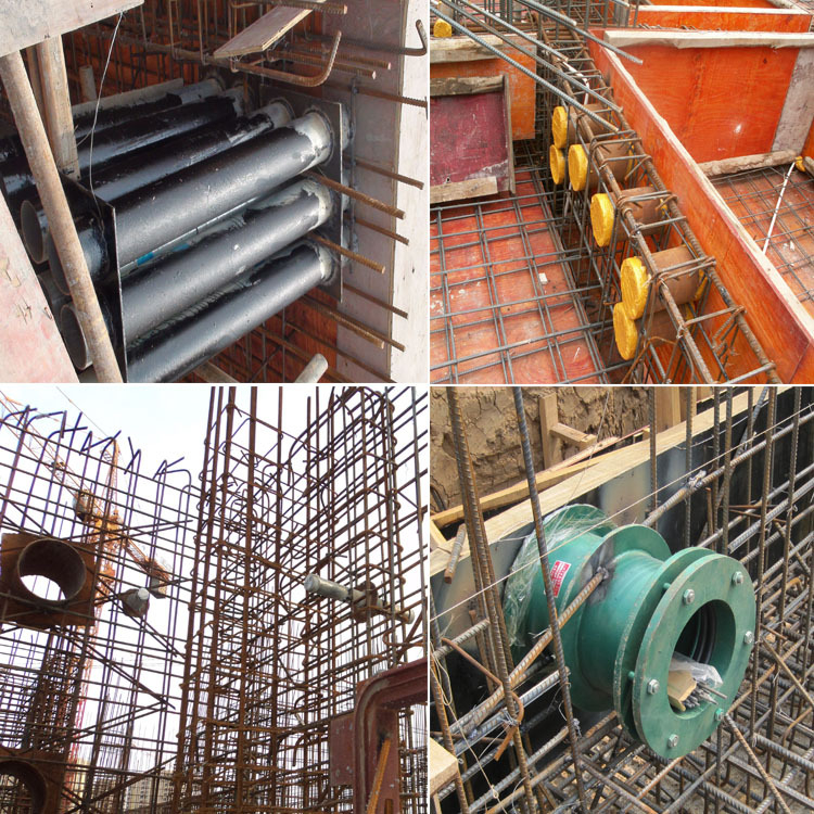 剛性、柔性防水套管現(xiàn)場使用圖